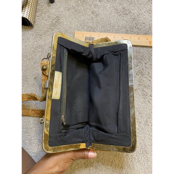 Faye Mell Floral Tapestry Brocade Handbag Purse 50's Vintage - Picture 5 of 10